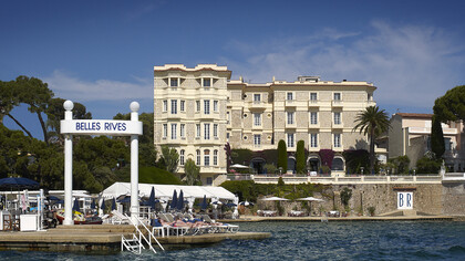 Hotel Belles Rives, facade de la mer