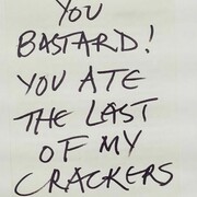 Keith Arnatt, Notes from Jo, 1991-95, C-Print, 118 x 100 cm, Copyright Keith Arnatt Estate, Courtesy Keith Arnatt Estate, Fine Art Partners and Sprüth Magers Berlin London