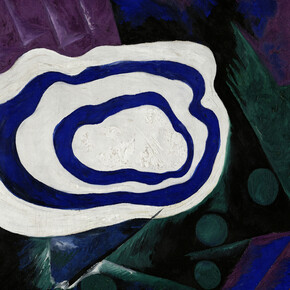 Natalia Goncharova Il vuoto 1913, olio e gouache su tela cm 80 x 106. Mosca, Galleria Statale Tretyakov, ZH-1543. Lascito di A.K. Larionova-Tomilina, Parigi 1989
© Natalia Goncharova, by SIAE 2019