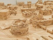 Ai Weiwei, Ordos 100 Model, 2011, pine wood, video, 80 x 1511 x 1357.3 cm, 1h 0m 57s, Presented with texts and images from 100 architects, Courtesy Galleria Continua, San Gimignano/Beijing/Le Moulin, Photo by Oak Taylor-Smith