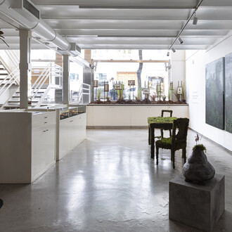 Romina Orazi, Visiones ancestrales sobre el futuro, vista de exhibición. Cortesía de Praxis