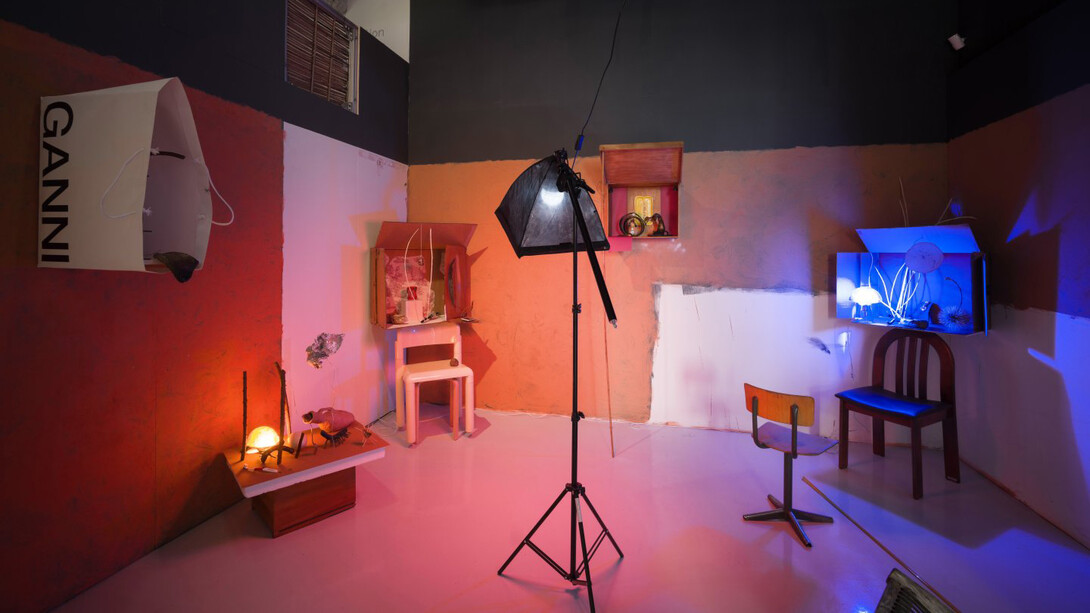 Diego Bianchi, ThéâtrEErreuR, vue de l'exposition. Avec l'aimable autorisation de la Galerie Jocelyn Wolf