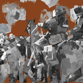 Assembling Found Images. Courtesy of Leo Gallery