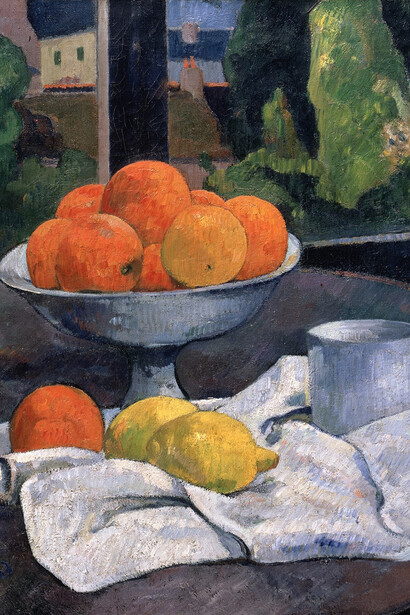 Paul Gauguin, Still life with bowl of fruit and lemons, c. 1889/1890. Courtesy of Lower Belvedere