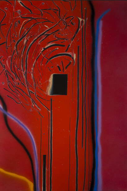 Dan Christensen, Untitled, 1986. Courtesy of LewAllen Galleries