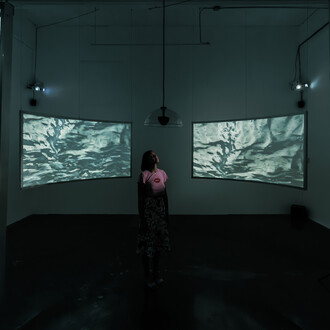Wendy Wischer, Open water, exhibition view. Courtesy of Locust Projects