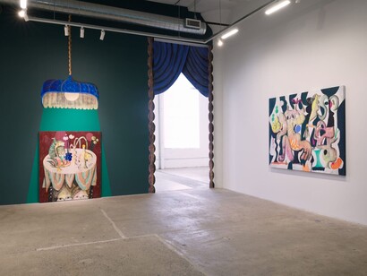 József Csató, Siren hospitality, exhibition view. Courtesy of Vielmetter Gallery 