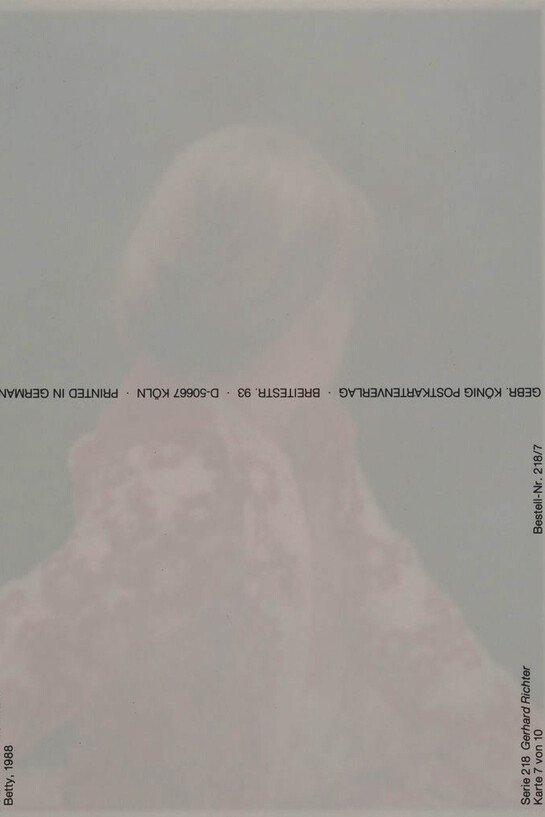Claudia Angelmaier, Betty, 2008. Chromogenic print, 130 x 100 cm, edition 5/5. Solomon R. Guggenheim Museum, New York, Purchased with funds contributed by the Photography Committee with additional funds contributed by Aaron and Kim Tighe, and Rona Citrin, 2014.122 © Claudia Angelmaier