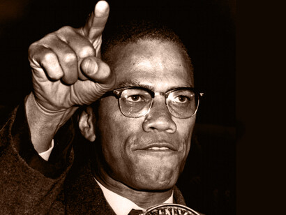 Malcom X, ministro religioso y activista estadounidense; defensor de los derechos de los afroestadounidenses
