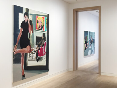 Eric Fischl. Last Look Mirror, 2017, oil on linen, detail 98 x 80 in. (248.9 x 203.2 cm.) © Eric Fischl. Courtesy of Skarstedt