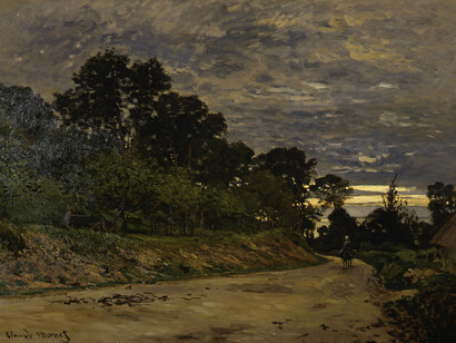 Claude Monet, Paesaggio campestre al tramonto, Collezione Gualino