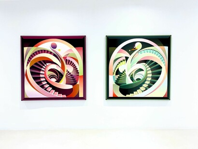 Jason Ho, Line between homes, exhibition view. Courtesy of Villazan Gallery