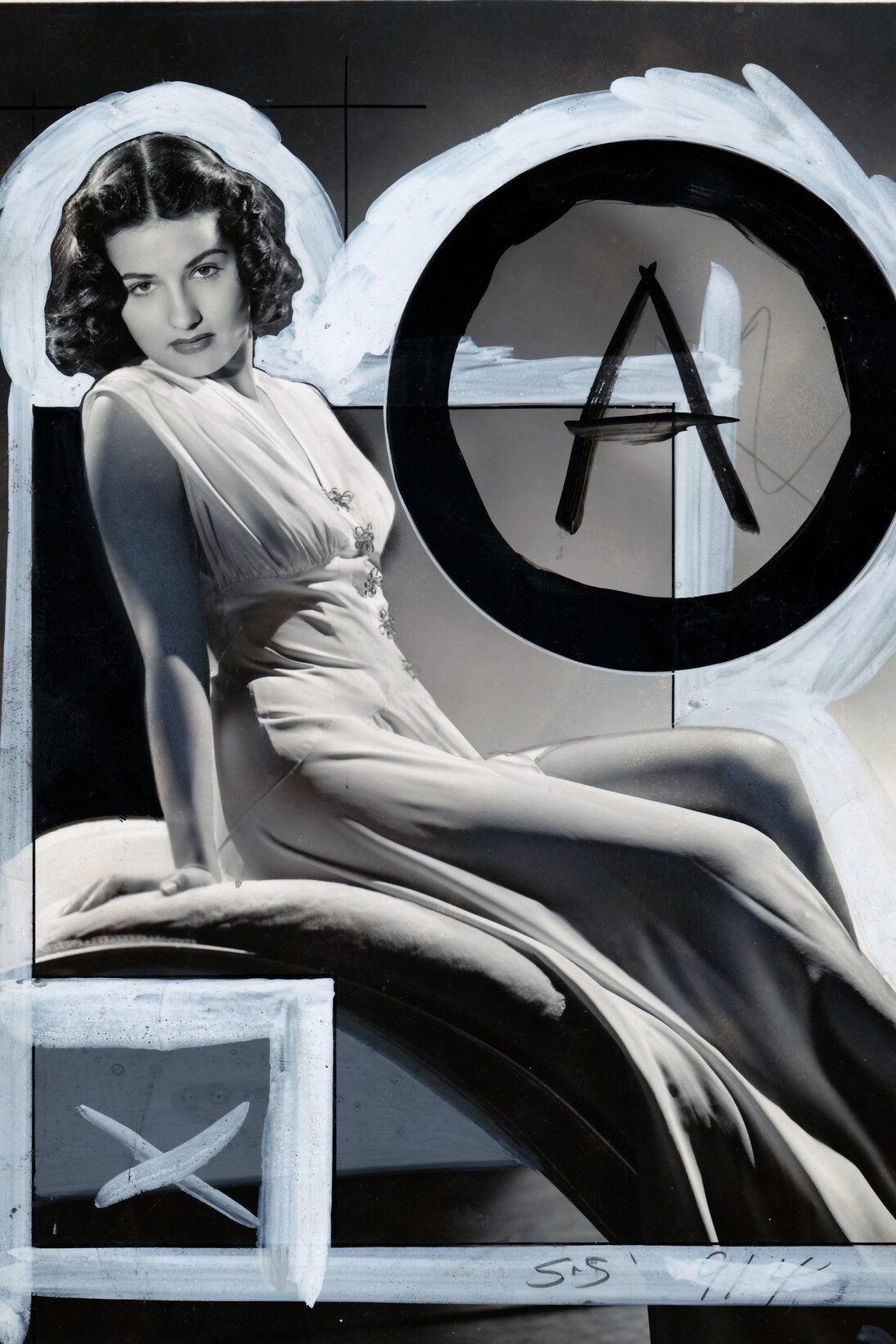 Brenda Marshal, 1940, Tirage argentique vintage retouché à la main, 20 x 25 cm, Pièce unique, Courtesy Argentic