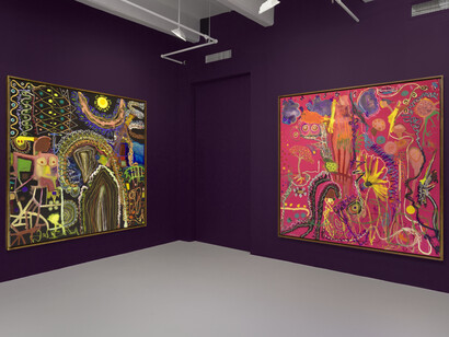 Uman, I Want Everything Now, 2023, installation view, main room, ©Uman. Courtesy of the artist and Nicola Vassell Gallery