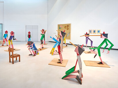 Various artists, Tragicomica. Perspectives on Italian art from the mid-20th century to today, exhibition view. Courtesy of Maxxi