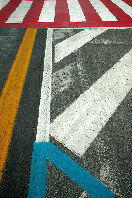 Franco Fontana, Asfalti, Modena, 2005 ©Franco Fontana
