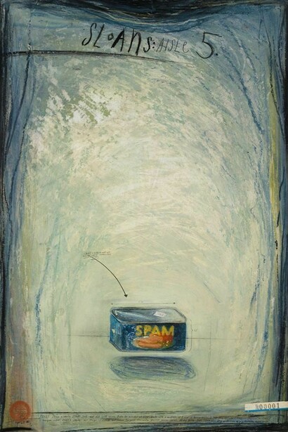 Candy Jernigan, Sloans: Aisle 5, February 18, 1987, Oil on board, Board: 30 x 20 inches (76.2 x 50.8 cm), Frame: 32 7/8 x 23 x 1 1/2 inches (83.5 x 58.4 x 3.8 cm)