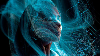 An enchanting woman amidst a realm of fantasy, exuding an aura of magic and wonder