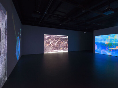 Jennifer West: “Is Film Over?”, Exhibition view. Courtesy of Yuz Museum