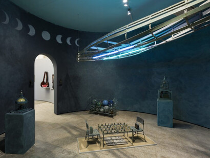 Betye Saar. Uneasy Dancer, Exhibition view. Courtesy of Fondazione Prada