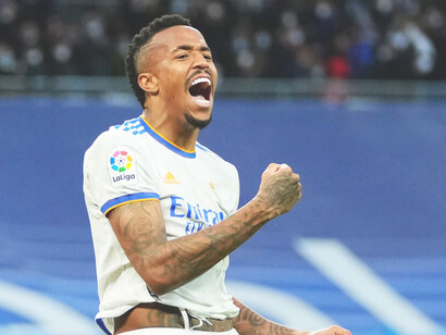 Éder Militão, defensa central del Real Madrid, campeon de la ultima edición de la Champions League (2021-2022)