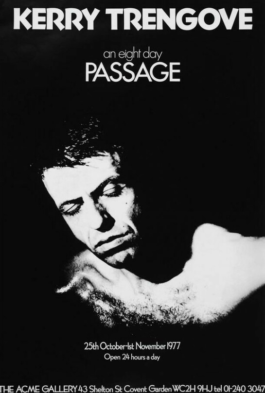 Exhibition Poster, ‘Terry Trengove: An Eight Day Passage’ (1977), Courtesy Acme Studios
