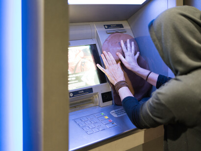 Cash Me Out, Exhibition view. Courtesy of Nina Johnson