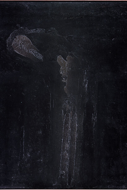 William Congdon, Crocefisso  101, 1974
olio su faesite, 105 x 80 cm, Milano, The William G. Congdon Foundation
