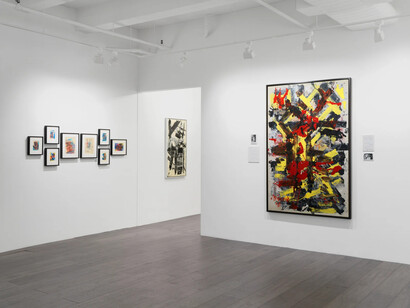 Michael West. Chronicling an artistic practice: Michael West paintings and archives from the 1950s to 1970s, exhibition view. Courtesy of Hollis Taggart