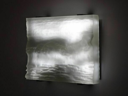 Jim Campbell, Topography Reconstruction Wave, 2014, LEDs, metal, resin, custom electronics, 18 x 24 x 6 inches