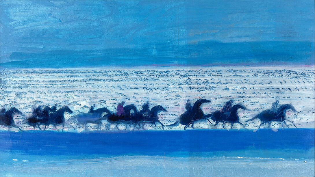 André Brasilier, Rivage à contre jour. Courtesy of Opera Gallery