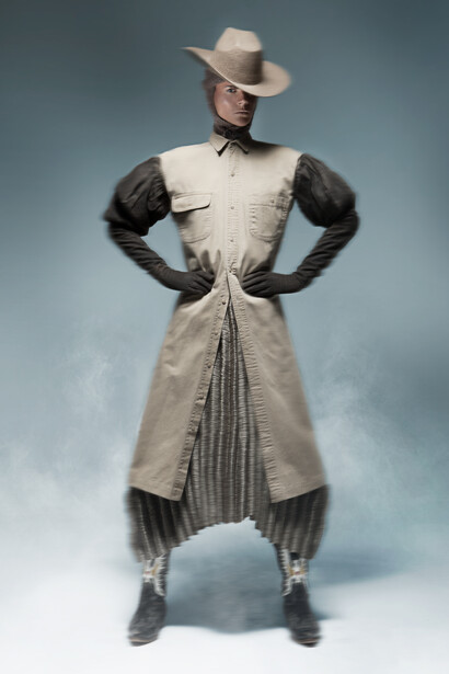 PH. Michele De Andreis. Styling Alberto Caselli. Make-up and hair Alessio Giovanelli. Models Agata, Annie Van Rickley. At independent model management. PH. Assistant Clara Melchiorre. 
