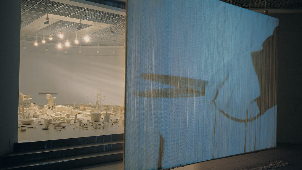 Lin Tianmiao, Bound and unbound (detail), 1997. Courtesy of Power Station of Art