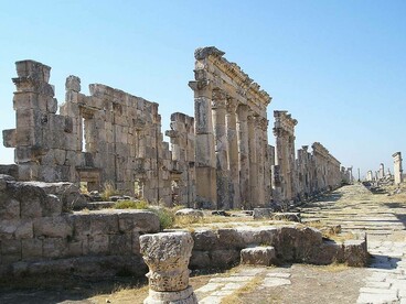 Apamea, antica città greca e poi romana, ora in Siria