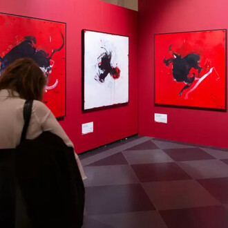 Various artists, Traces and roots. Anatolia in contemporary art of Turkey, exhibition view. Courtesy of the Art Museum Riga Bourse