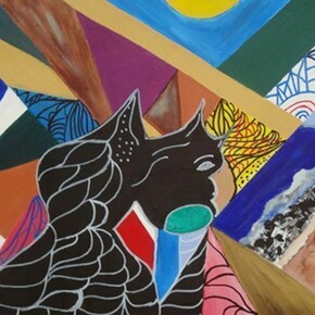 Lillie Simpson, Epiphany, Acrylic & Oil on Canvas, 20" x 16" x 1.5"