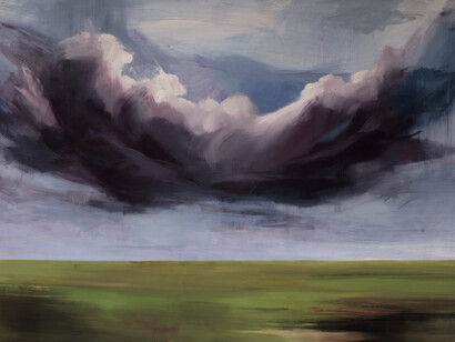 Alberto Bortoluzzi, Néphos 6, acrilico su tela, 120x200 cm 