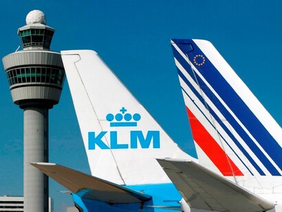 Aviones de KLM y Air France