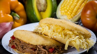 Arepas rellenas con distintos ingredientes