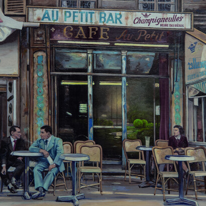 Juan Luís Jardí, Una mañana mágica en París (detail), 2025. Courtesy of Wally Workman Gallery