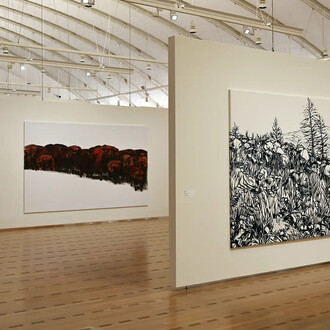 Anne Loch. Peinture : Et alors ? Vue de l'exposition. Avec l'aimable autorisation du Zentrum Paul Klee