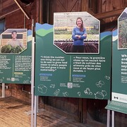 Galerie de l’agriculture durable, vue d’exposition. Avec l’aimable autorisation d’Ingenium. Musée de l’agriculture et de l’alimentation du Canada