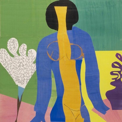 Henri Matisse, "Zulma", 1950. Papeles pintados con gouache, recortados y pegados sobre lienzo