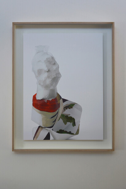 Maria Loizidou, Visages effacées, 2013, photograph
145 x 80 cm, Photo by Mariel Kouveli, Courtesy Kalfayan Galleries, Athens - Thessaloniki