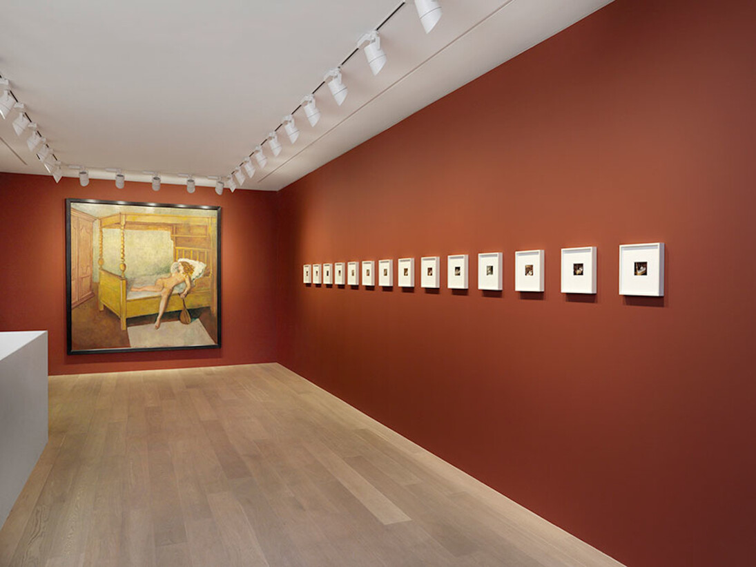 Balthus, Exhibition view. Courtesy of Gagosian
