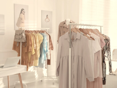 Ropa de textiles sostenibles en alquiler