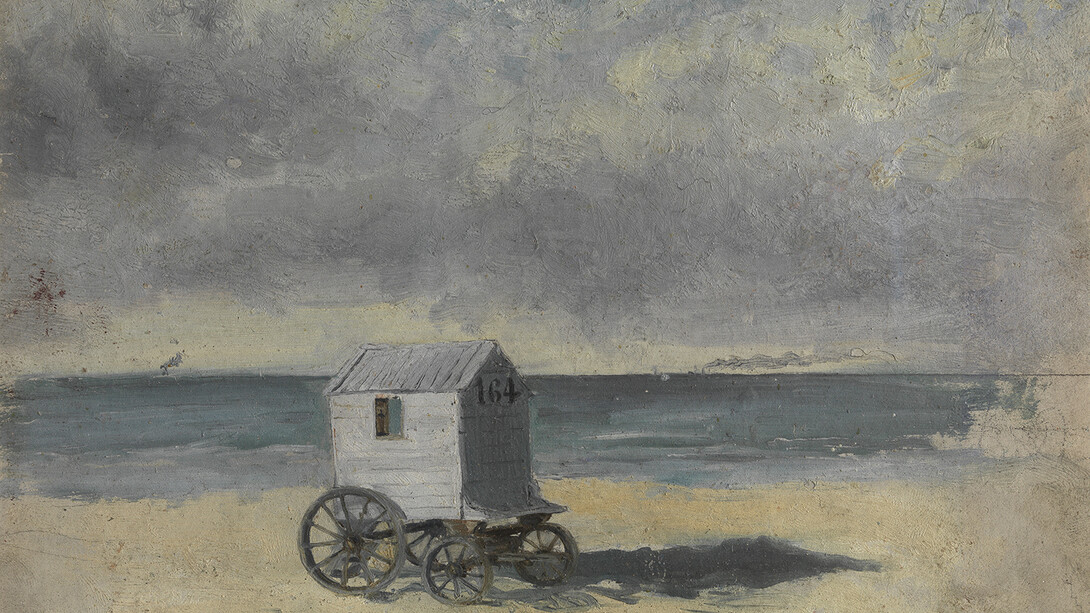 James Ensor. The Bathing Hut, c. 1876. Royal Museum of Fine Arts Antwerp, 2972. © 2014 Artists Rights Society (ARS), New York / SABAM, Brussels. Image: Royal Museum of Fine Arts Antwerp. © Lukas-Art in Flanders vzw. Photo by Hugo Maertens.
