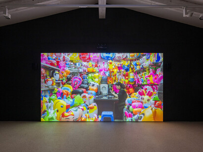 Mika Rottenberg, Vibrant matter, vista de exhibición. Cortesía de la Galería Hauser & Wirth