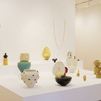Elina Belou,, Life of a sunflower, exhibition view. Courtesy of Bernier/Eliades Gallery