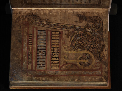 St Chad gospels, Vellum, AD 700–800, Used by permission of the Chapter of Lichfield Cathedral